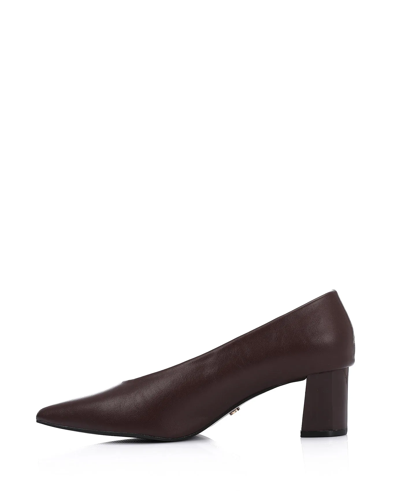 JAL-DVTV-002 Solid Pointed Toe Cap Mid Heels