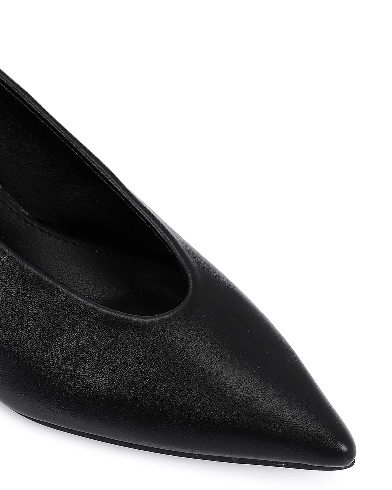JAL-DVTV-002 Solid Pointed Toe Cap Mid Heels
