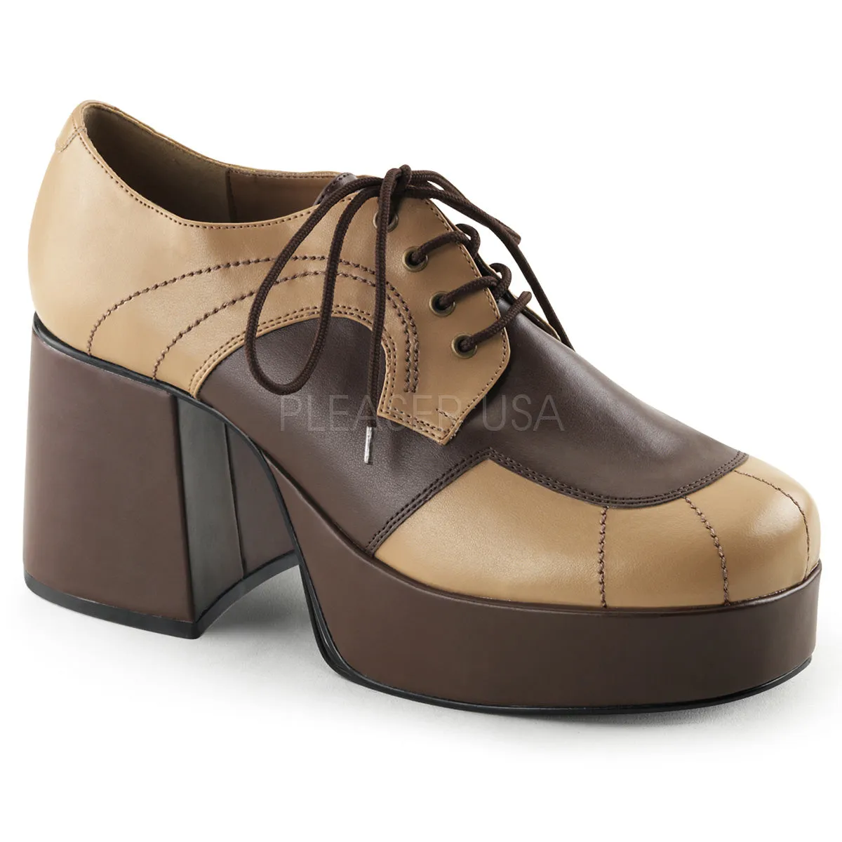 JAZZ-06 Tan PU Brown