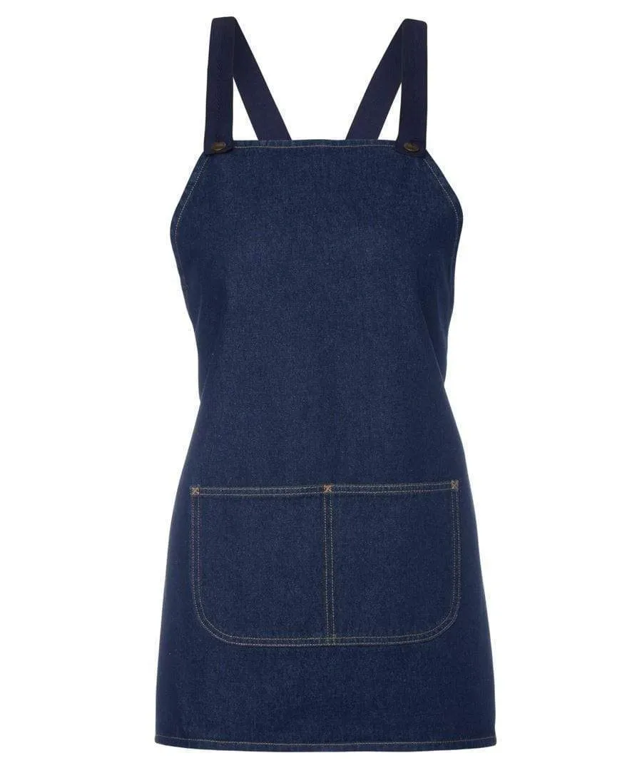 JB'S Cross-Back Bib Denim Apron (Without Strap) 5ACBB