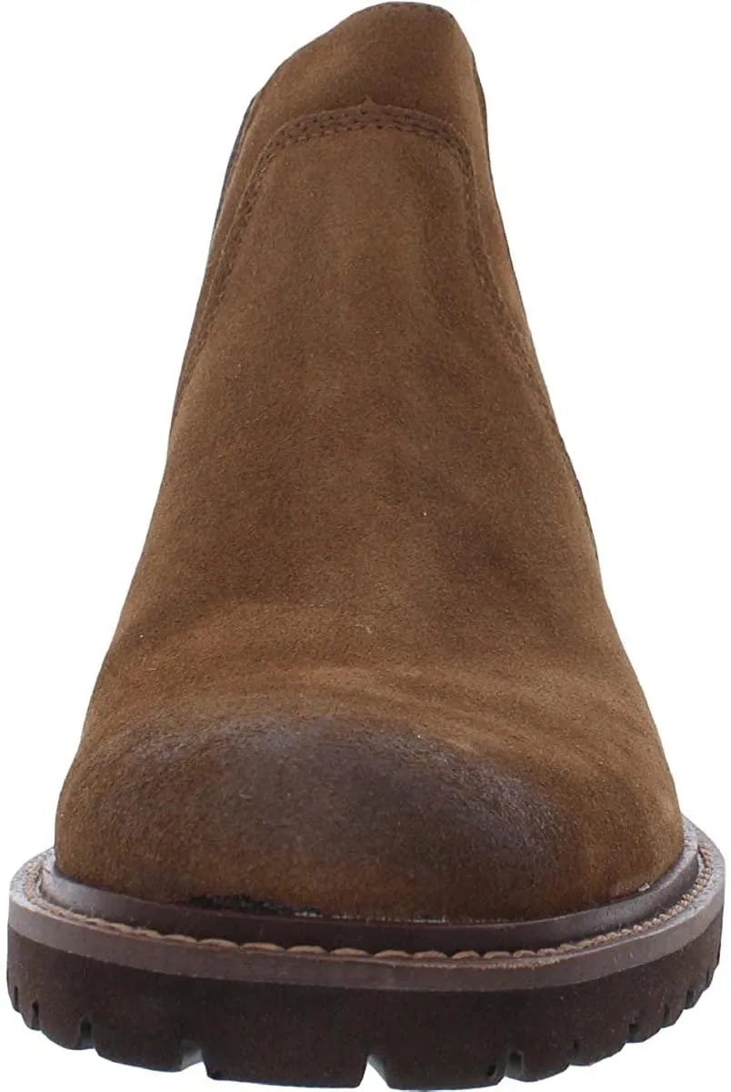 Johnston & Murphy Men's Barrett Size 12 Tan Oiled Suede Chelsea Boots