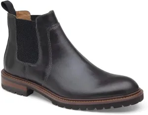 Johnston & Murphy Men's Barrett Size 12 Tan Oiled Suede Chelsea Boots