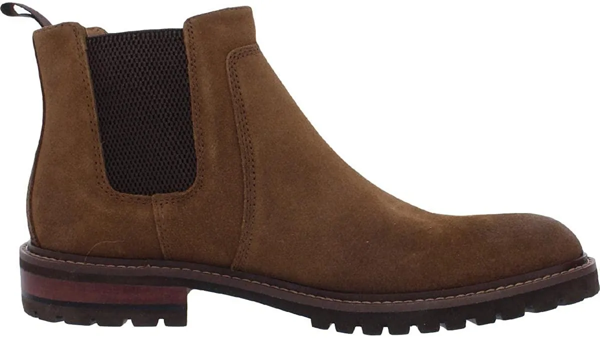 Johnston & Murphy Men's Barrett Size 12 Tan Oiled Suede Chelsea Boots