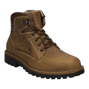 Josef Seibel Men's Chance 51 Waterproof Leather Casual Boots Castagne Brown