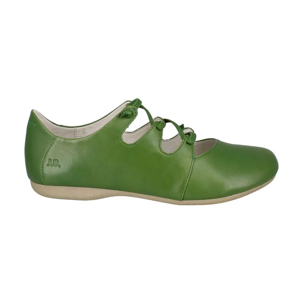 Josef Seibel Women's Fiona 04 Slip-On Leather Lace Up Shoes India Green
