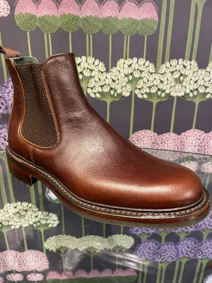 Joseph Cheaney Men's Barnes III Leather Chelsea Boots Whiskey Brown