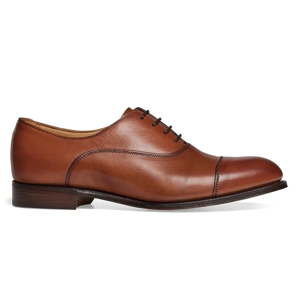 Joseph Cheaney Women's Louise Capped Oxford Shoes Dark Leaf Brown