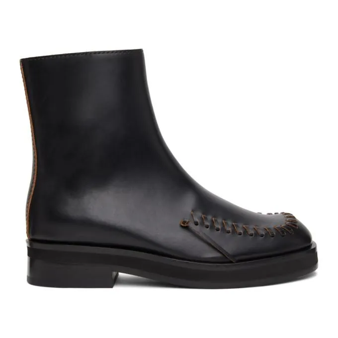 JW Anderson Black Antick Chelsea Boots