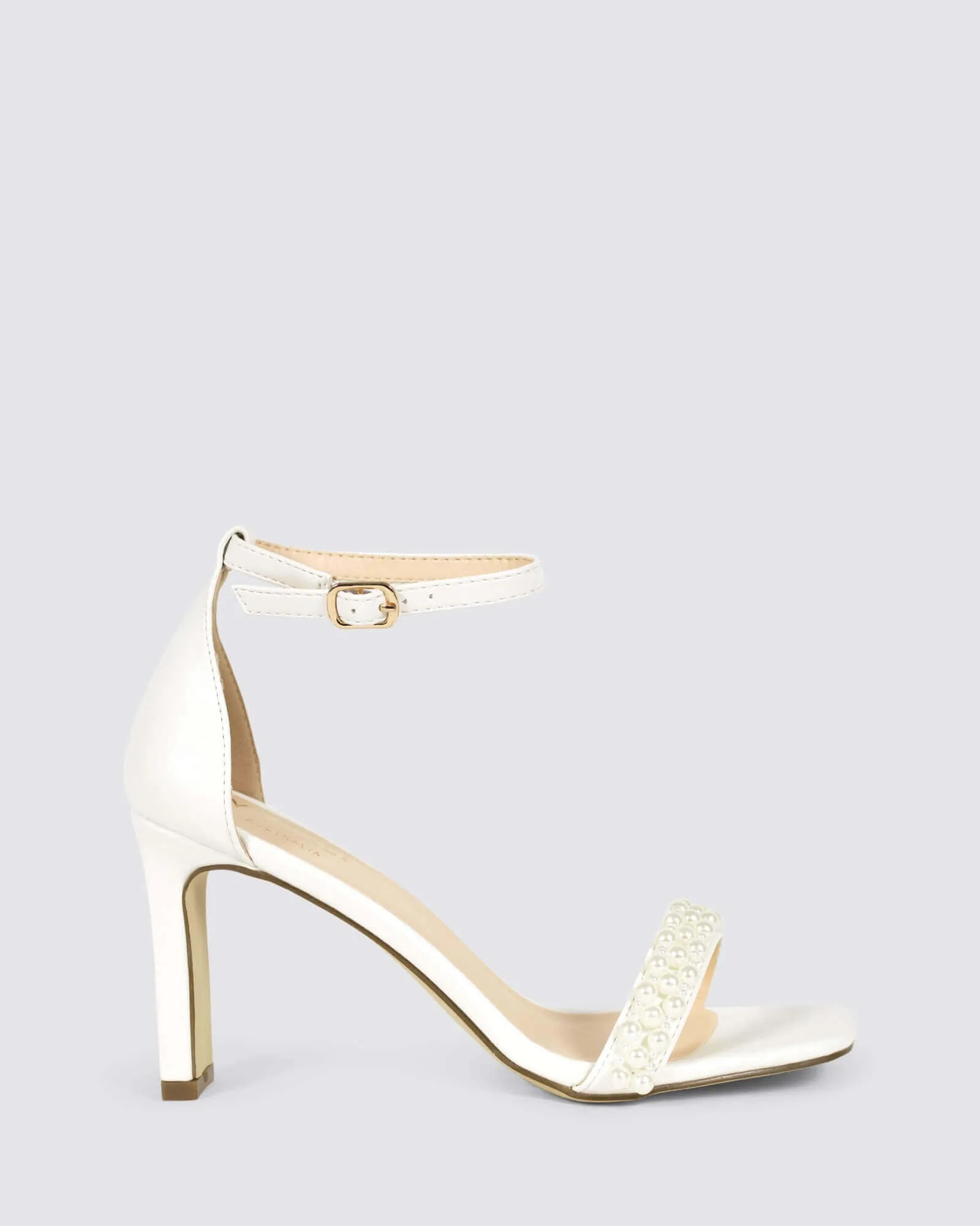 KAITLYN HEELS CHALK PEARL