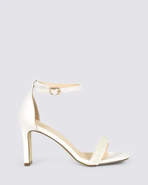 KAITLYN HEELS CHALK PEARL