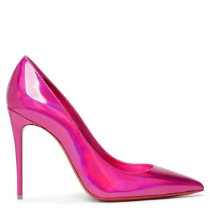 Kate 100 patent psychic pink pumps
