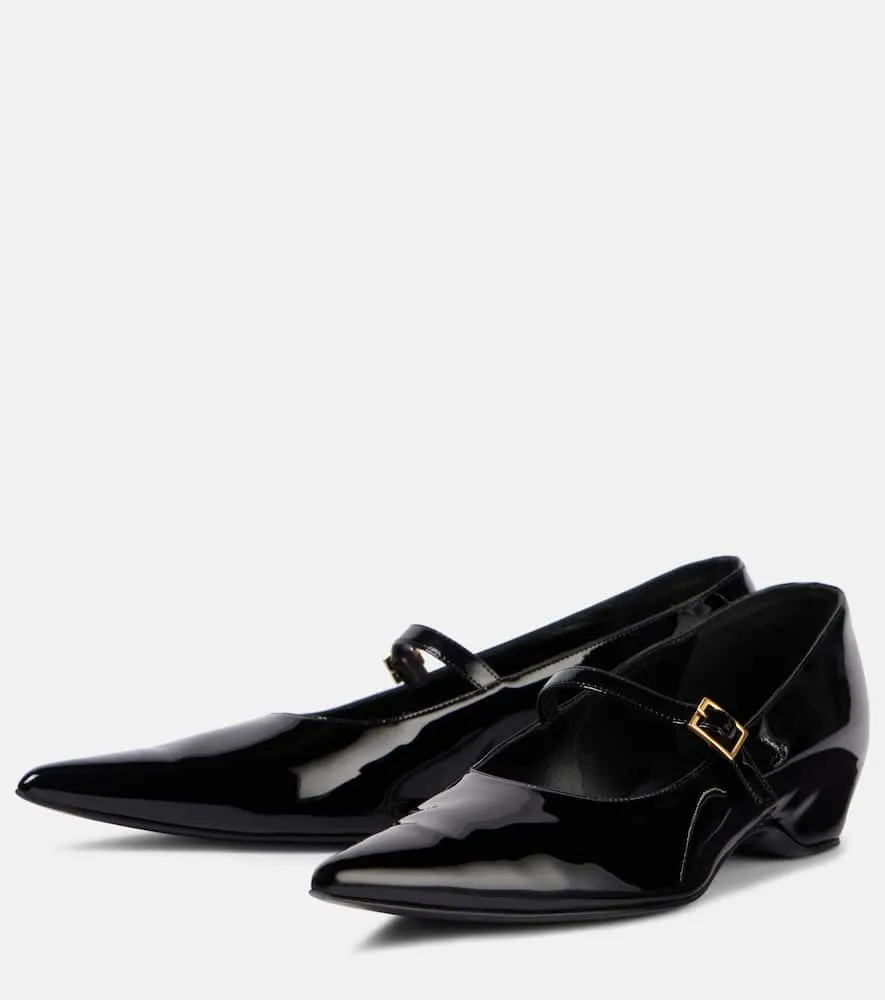 Khaite Sybil patent leather Mary Jane flats