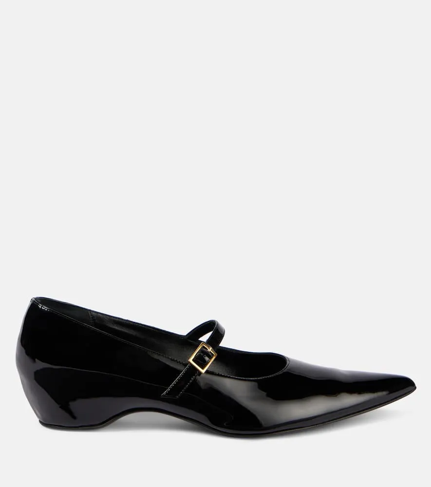 Khaite Sybil patent leather Mary Jane flats