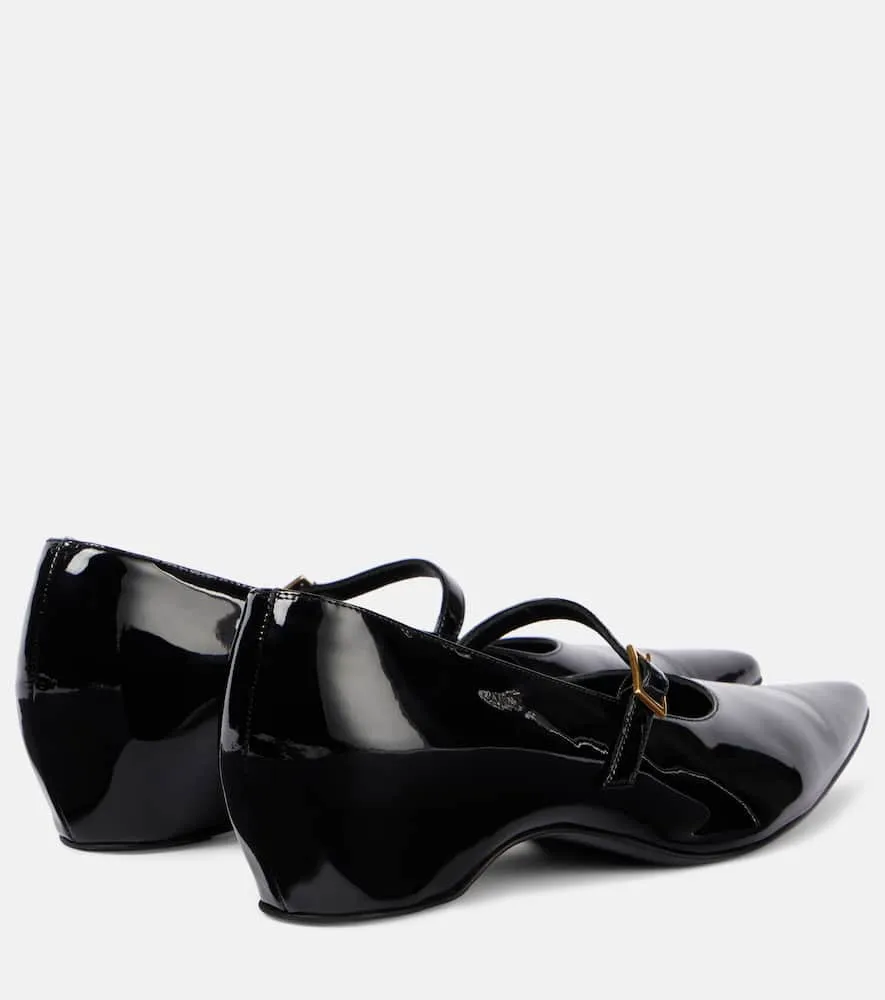 Khaite Sybil patent leather Mary Jane flats