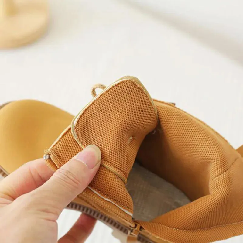Kids Fashion Leather Shoes Boots