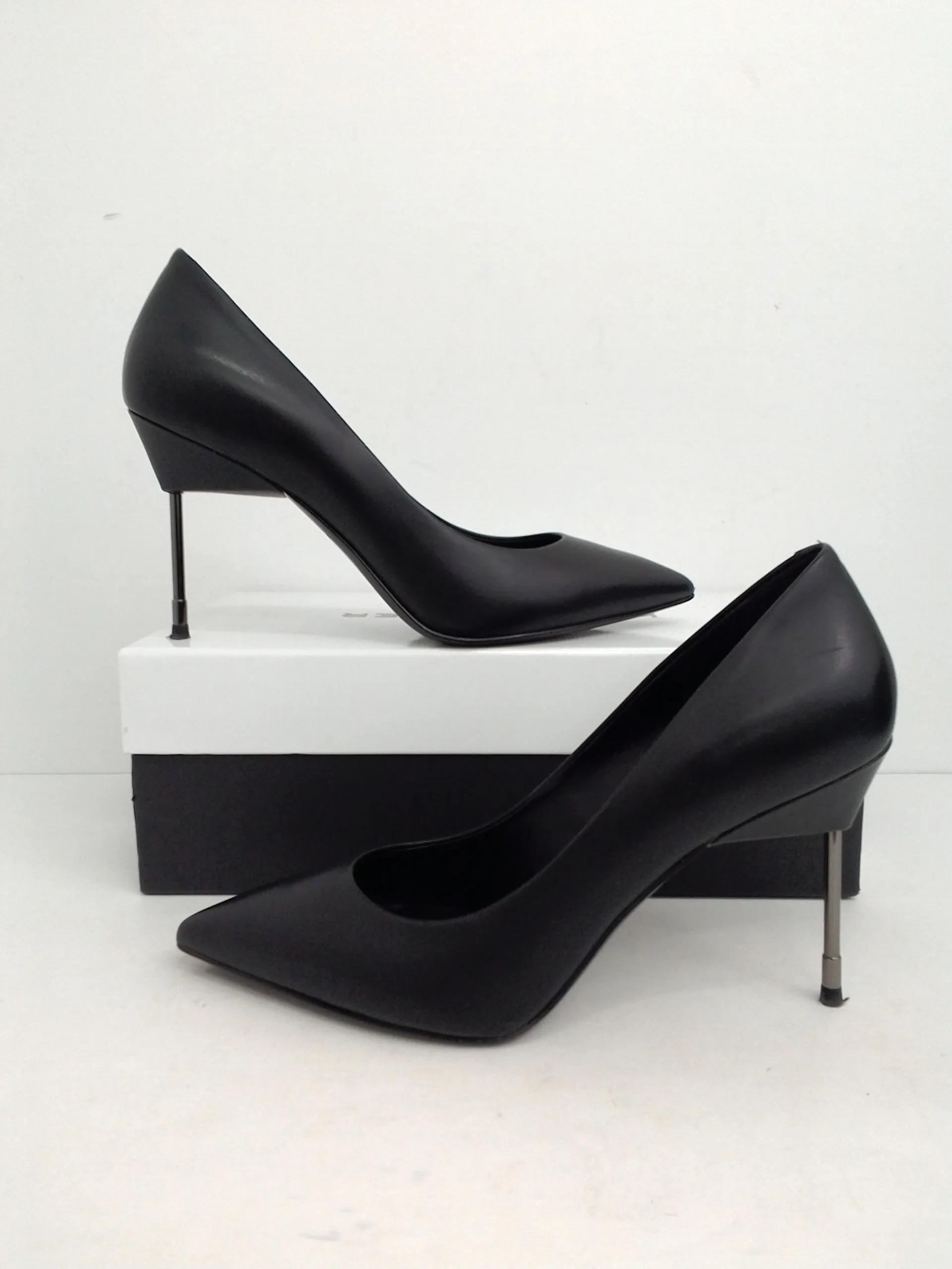 Kurt Geiger Women's Britton 90 Black Leather Heels size 37