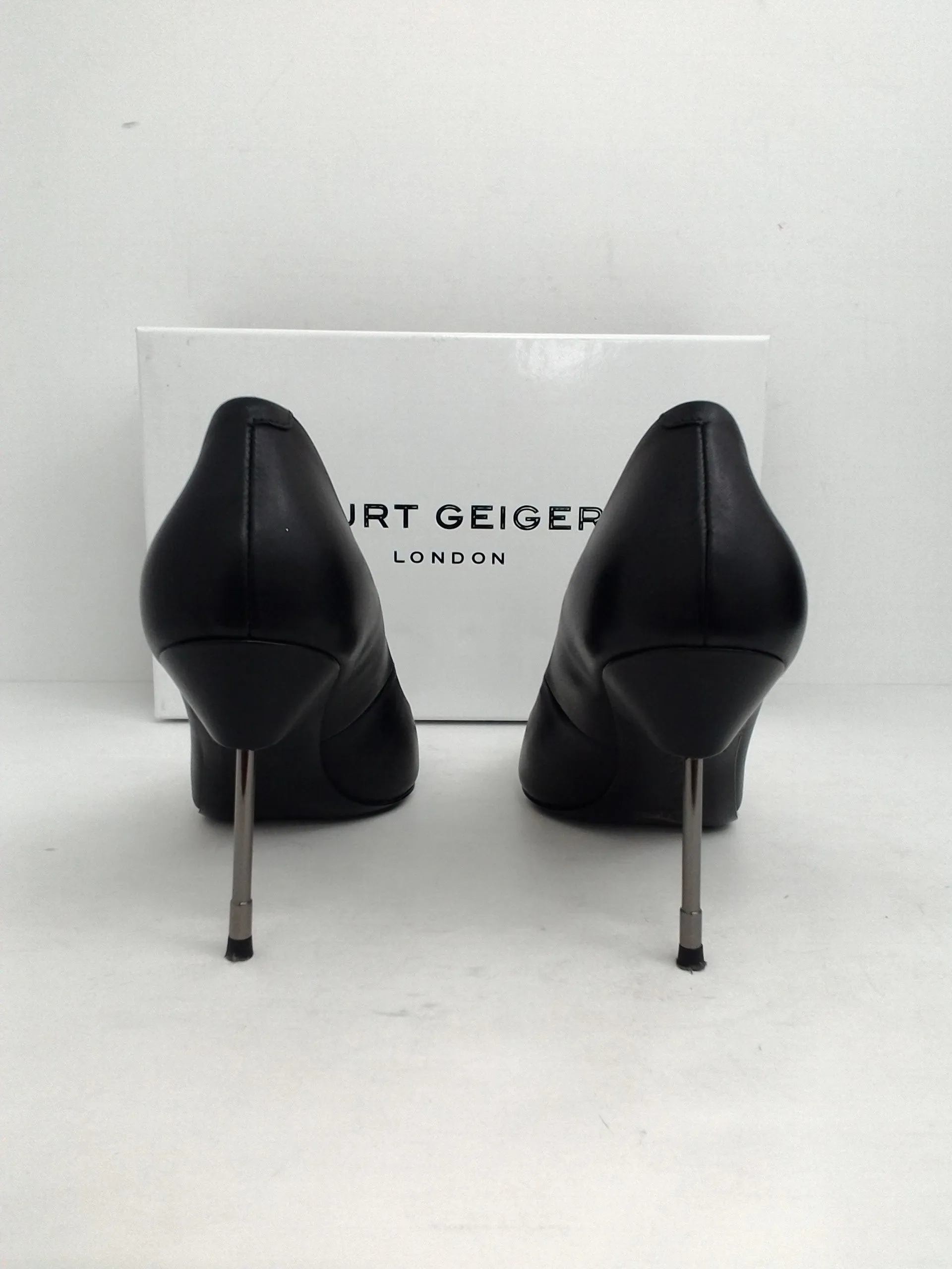 Kurt Geiger Women's Britton 90 Black Leather Heels size 37