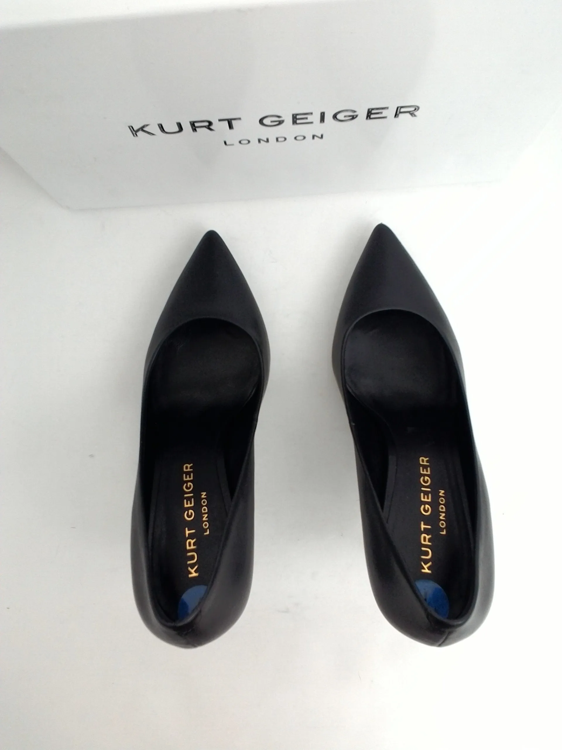 Kurt Geiger Women's Britton 90 Black Leather Heels size 37