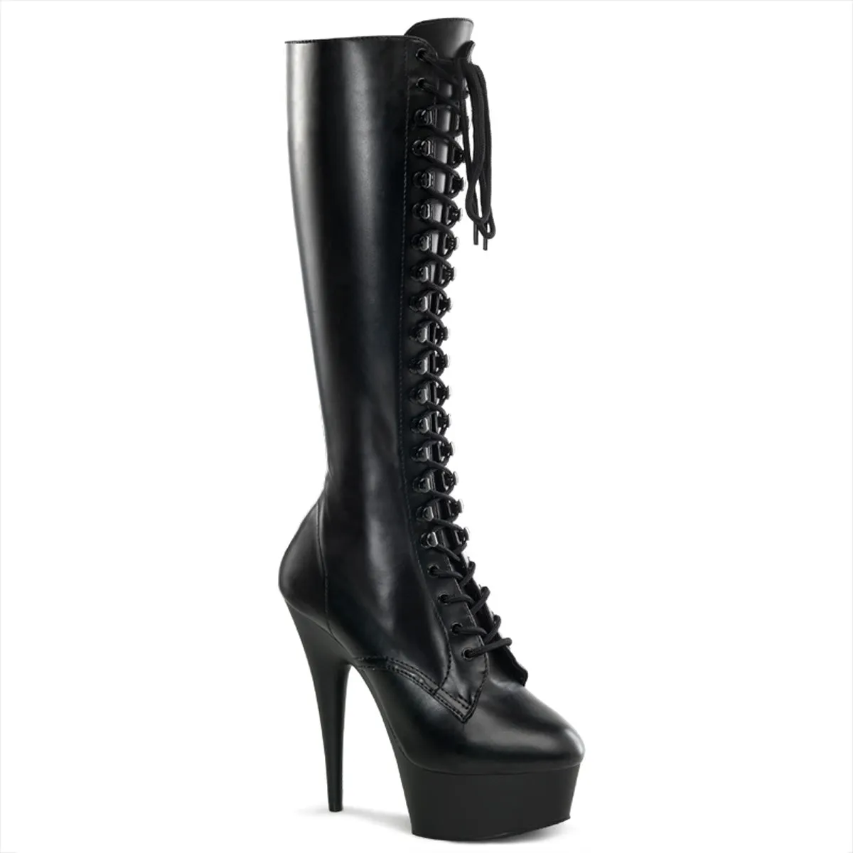 Lace-up Knee Boot with 6-inch Heel 4-colors DELIGHT-2023