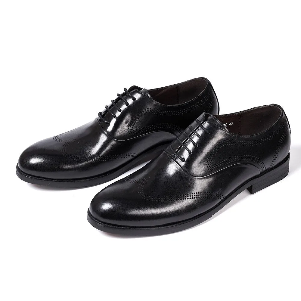 Lace-Up Wingtip Men's Oxford Shoes