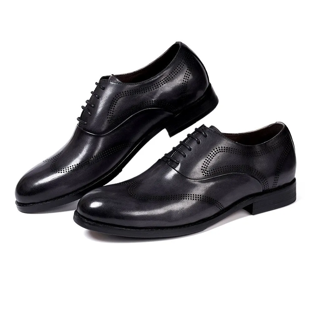 Lace-Up Wingtip Men's Oxford Shoes