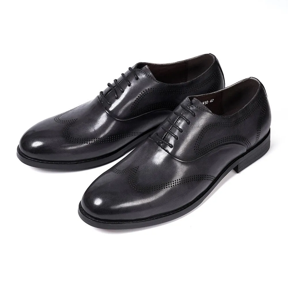 Lace-Up Wingtip Men's Oxford Shoes