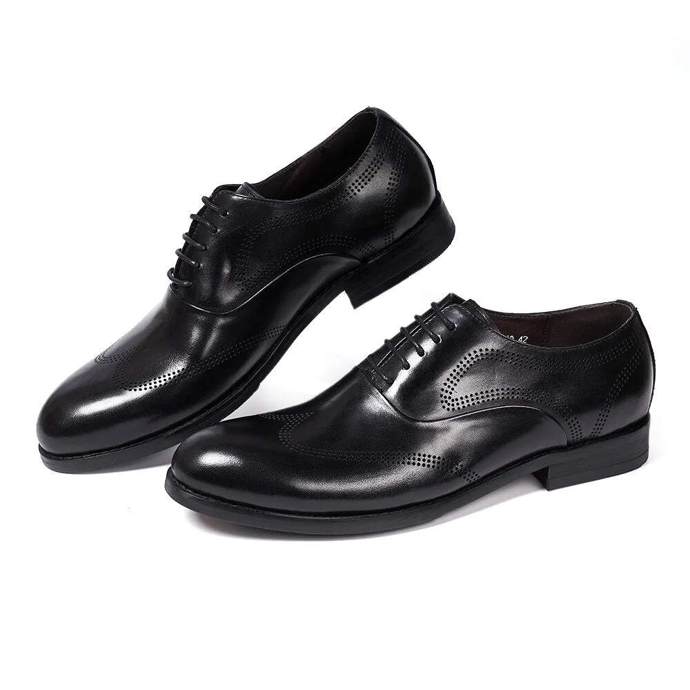 Lace-Up Wingtip Men's Oxford Shoes