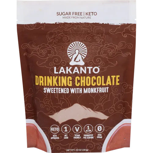 Lakanto, Drinking Chocolate Sweetened with Monk Fruit, 10 oz
 | Pack of 8