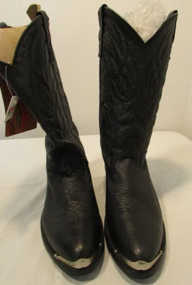 Laredo Black Pig Trucker Western Boots