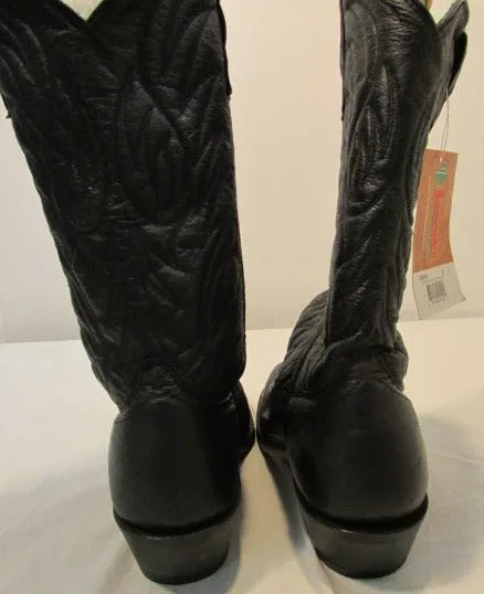 Laredo Black Pig Trucker Western Boots