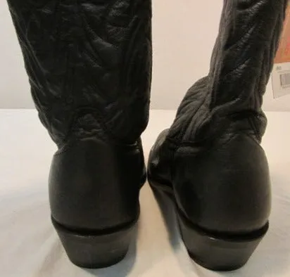 Laredo Black Pig Trucker Western Boots