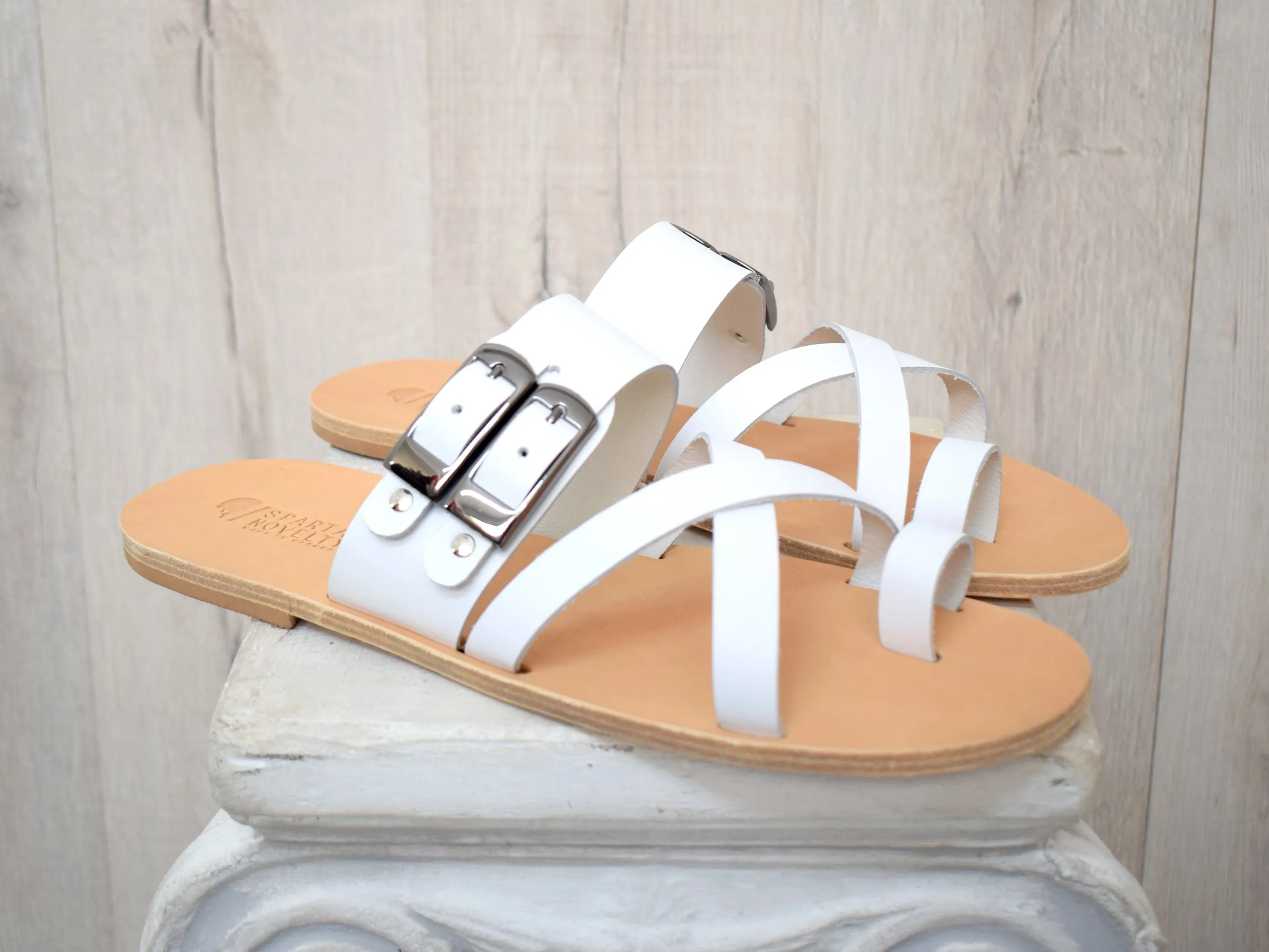 Leather sandals - slipers Men, Thongs BLACK Color, leather sole - insole