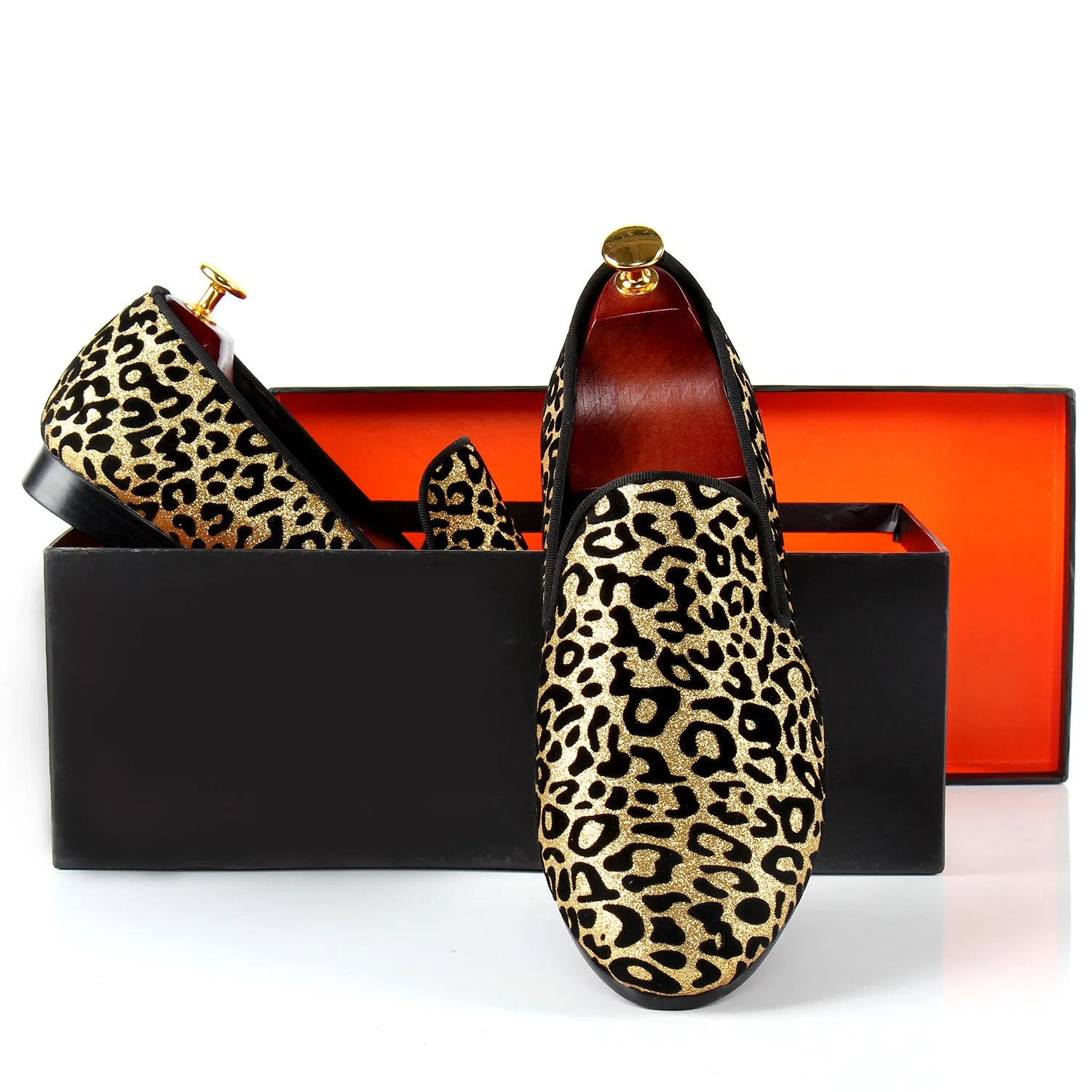 Leopard Printed Men dress Shoes | Slip On Wedding Shoes For Special Events