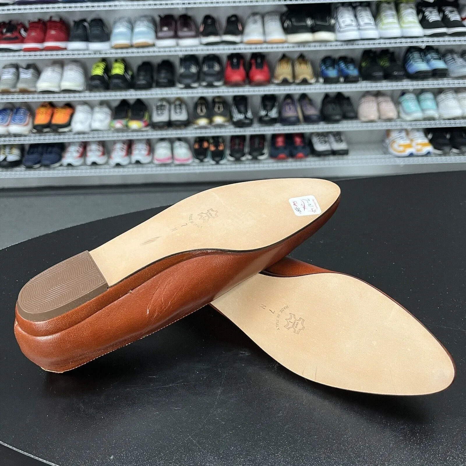 Leyla Mitra Women's Shoe Flats Brown Pointed Toe Size 7 2A