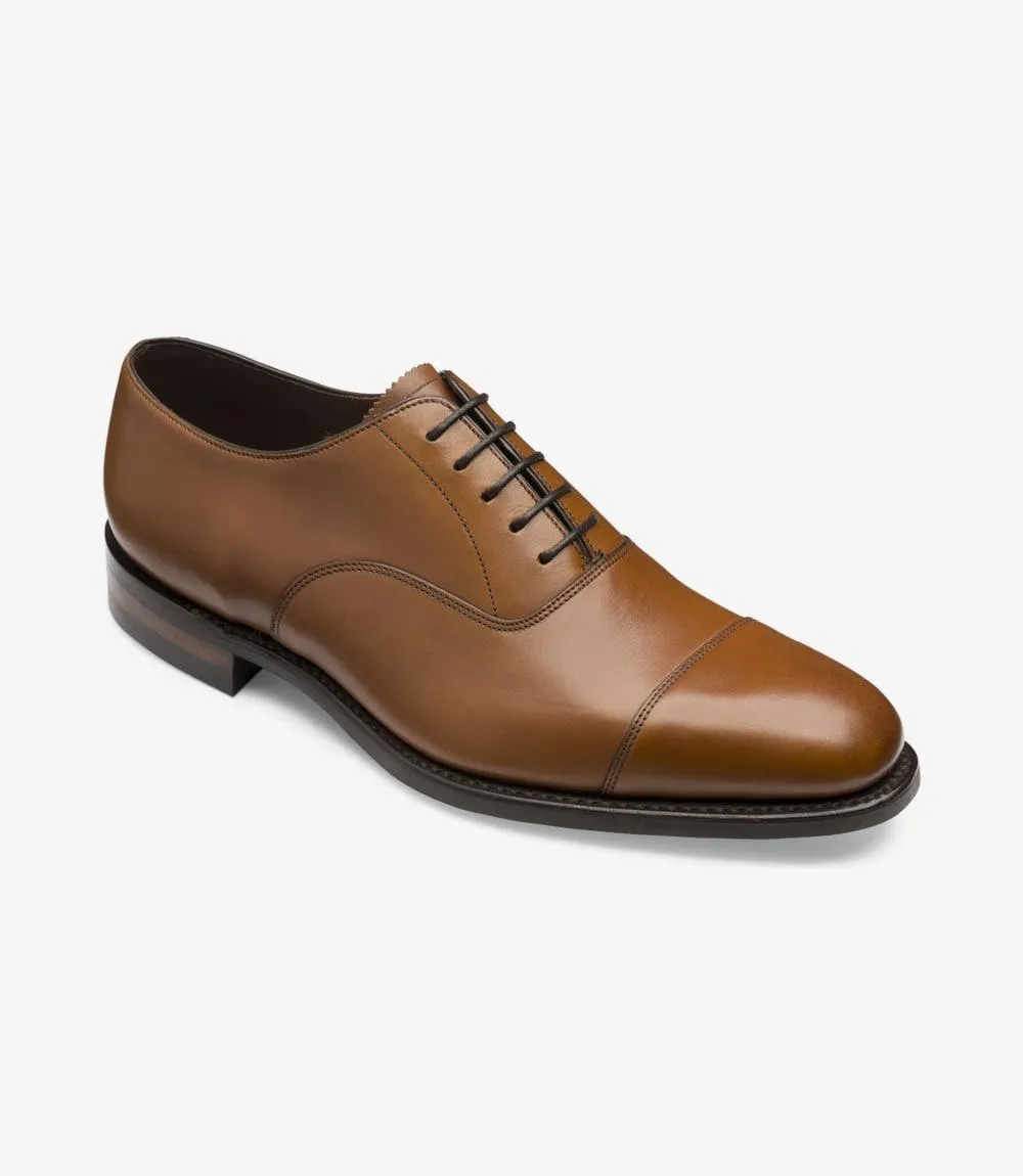 LOAKE ALDWYCH BROWN OXFORD TOE CAP RUBBER SOLE F-MEDIUM