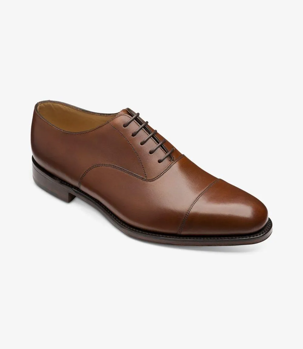 LOAKE ALDWYCH MAHOGANY OXFORD TOE CAP LEATHER SOLE F-MEDIUM