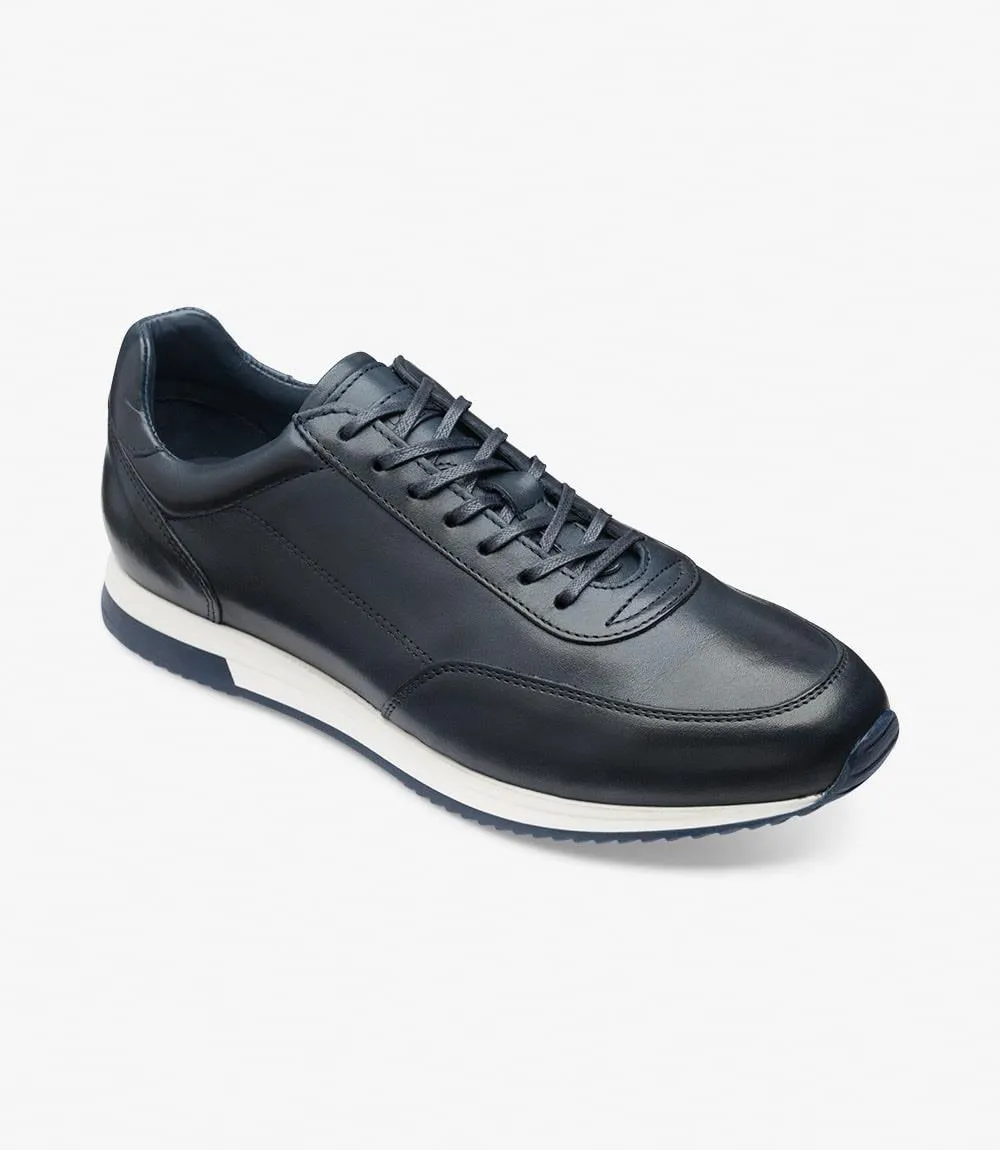 LOAKE BANNISTER-DIS NAVY OXFORD SNEAKER TRAINER SOLE F-MEDIUM