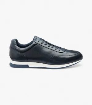 LOAKE BANNISTER-DIS NAVY OXFORD SNEAKER TRAINER SOLE F-MEDIUM