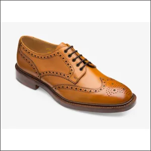 Loake Chester Tan Brogue Leather Sole@
