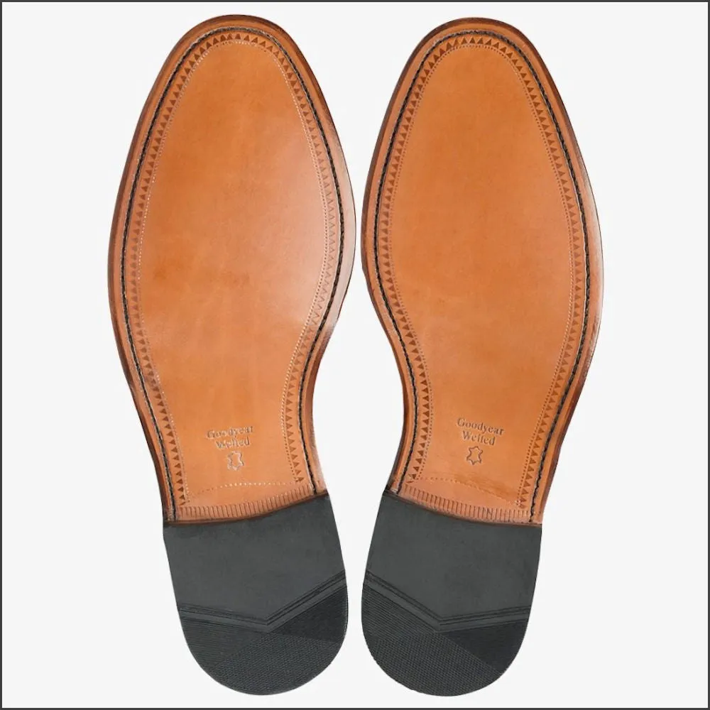 Loake Chester Tan Brogue Leather Sole@
