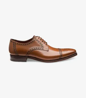LOAKE FOLEY CEDAR DERBY SEMI BROGUE LEATHER SOLE F-MEDIUM