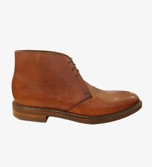LOAKE LYTHAM-DIS BROWN DERBY BOOT RUBBER SOLE F-MEDIUM