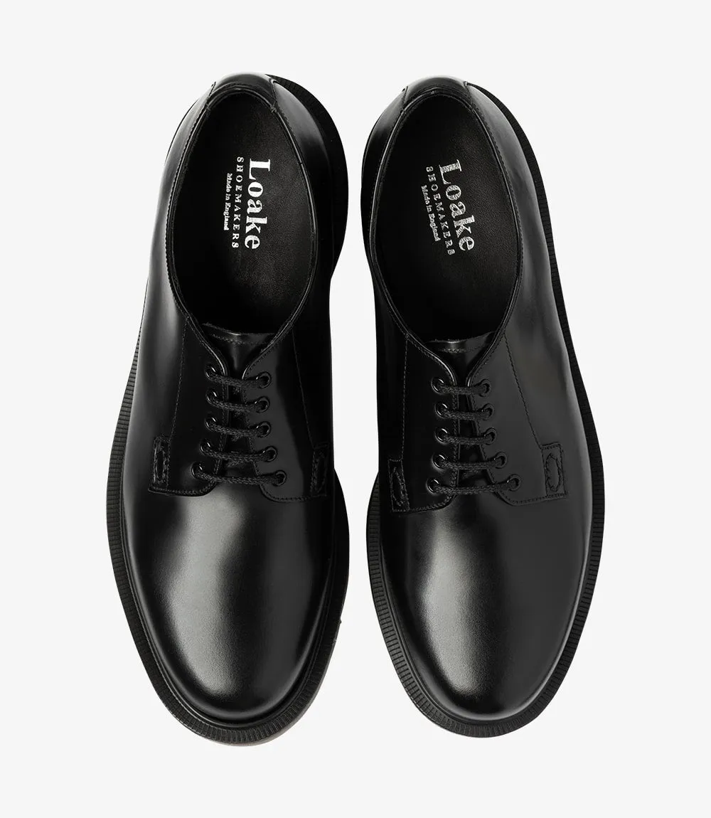 Loake Men's Kilmer Leather Plain-Tie Shoes Black