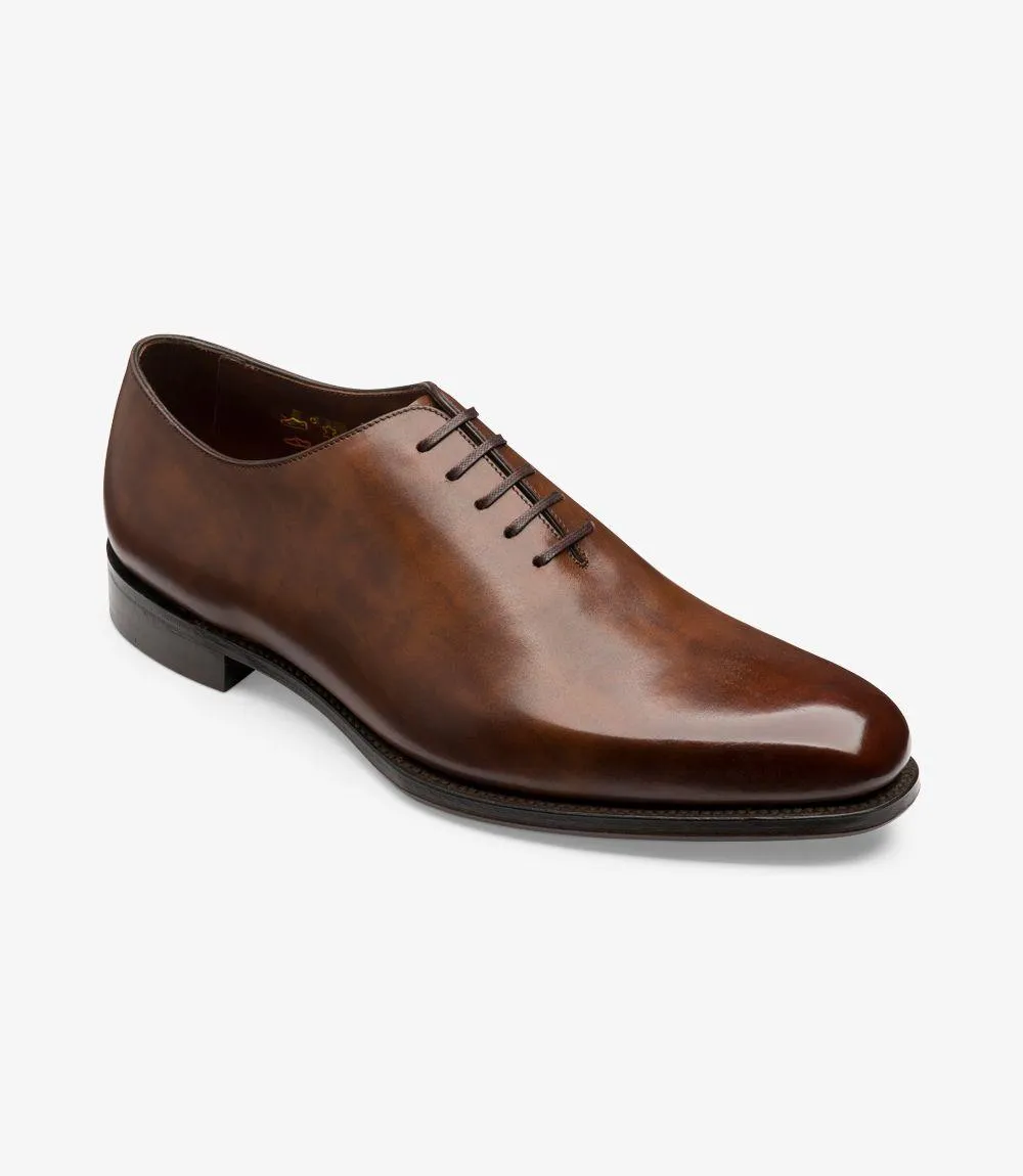LOAKE PARLIAMENT BROWN OXFORD WHOLECUT LEATHER SOLE F-MEDIUM