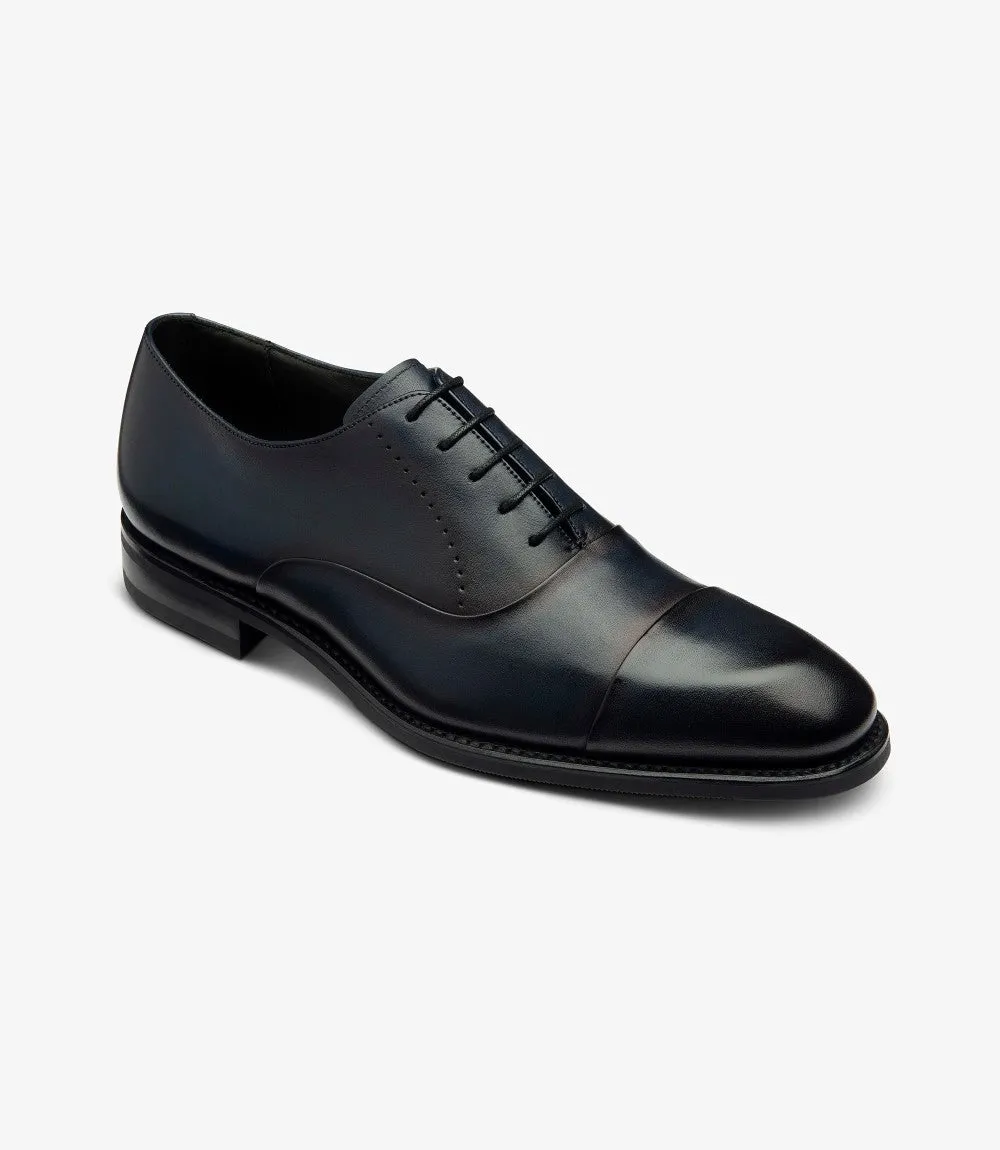 LOAKE PHOENIX NAVY OXFORD TOE CAP RUBBER SOLE F-MEDIUM