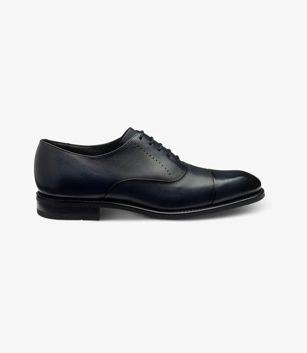 LOAKE PHOENIX NAVY OXFORD TOE CAP RUBBER SOLE F-MEDIUM