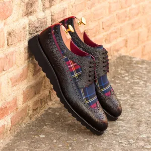 Longwing Blucher-Pebble Grain, Patent, Sartorial, Black, Red, Blue-Wholesale