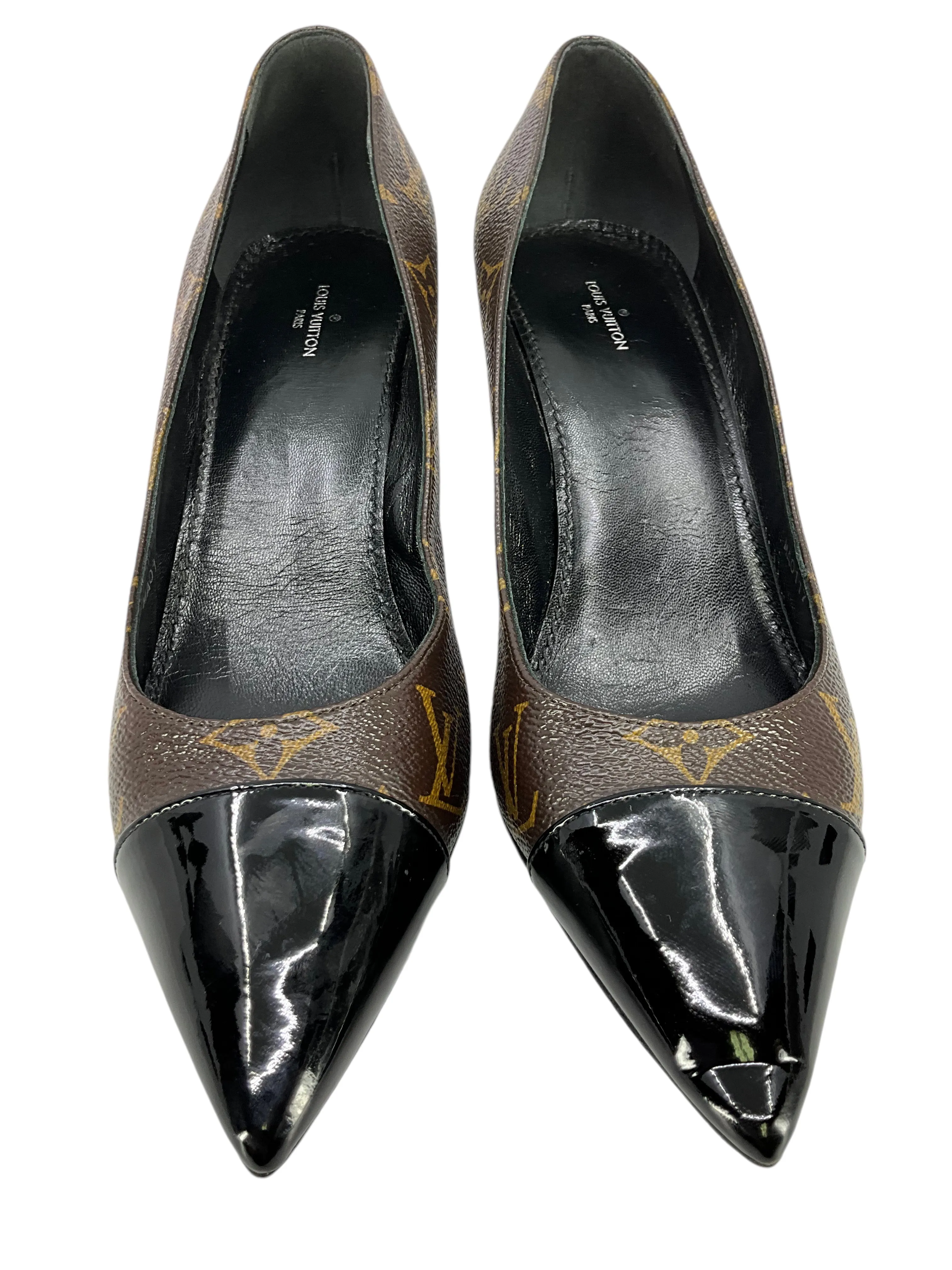 Louis Vuitton Fetish Cap Monogram Canvas Pumps Size 9.5