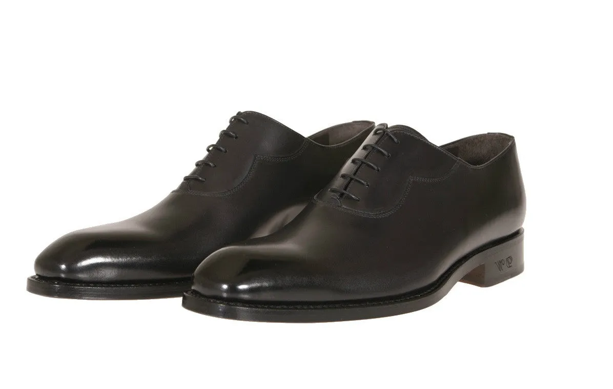 Lovanio Black Calfskin Oxford Shoes