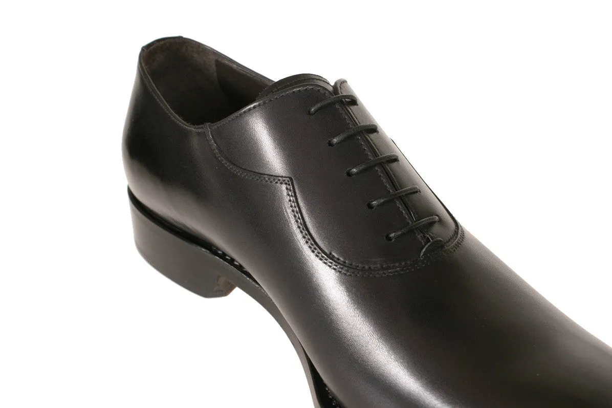 Lovanio Black Calfskin Oxford Shoes
